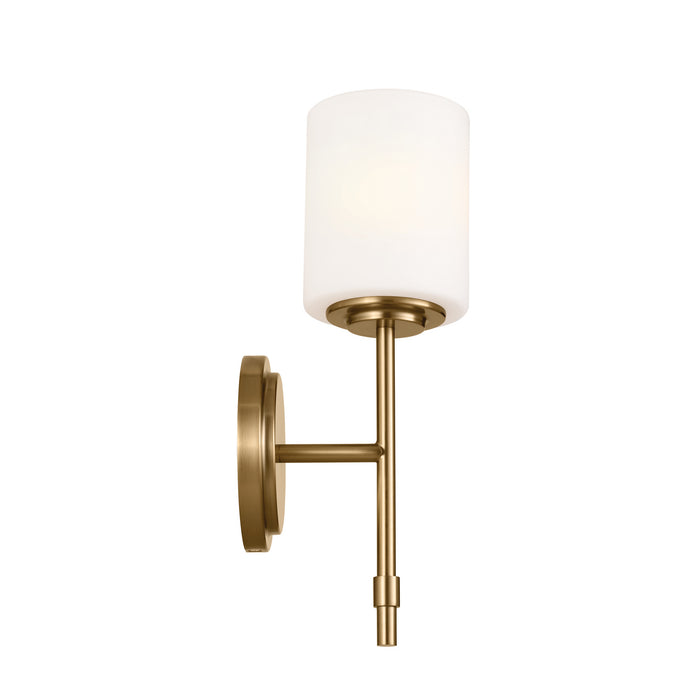 Kichler 55140BNB One Light Wall Sconce, Brushed Natural Brass