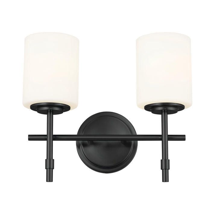Kichler 55141BK Two Light Bath, Black
