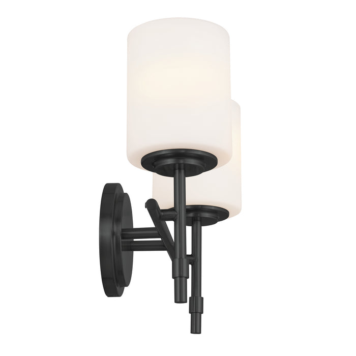 Kichler 55141BK Two Light Bath, Black