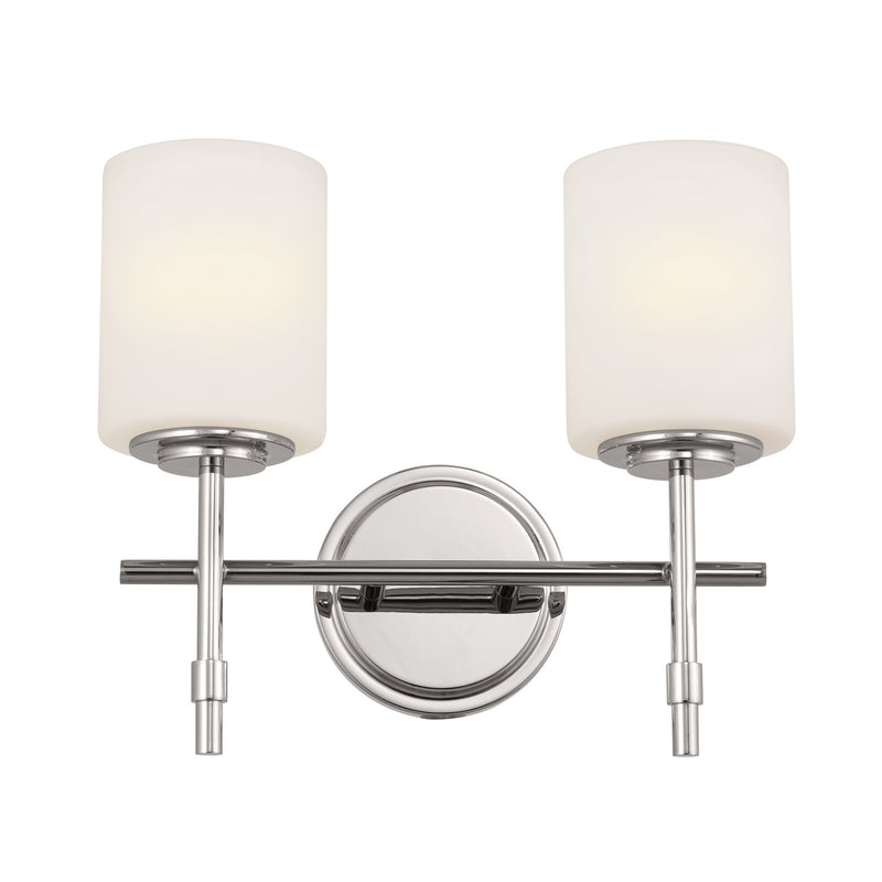 Kichler 55141PN Two Light Bath, Polished Nickel