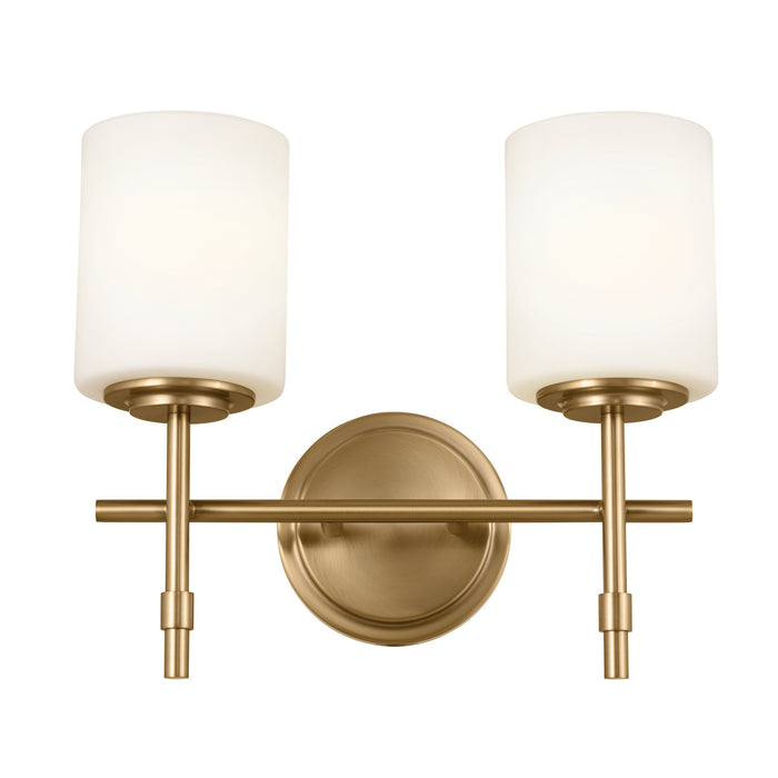 Kichler 55141BNB Two Light Bath, Brushed Natural Brass