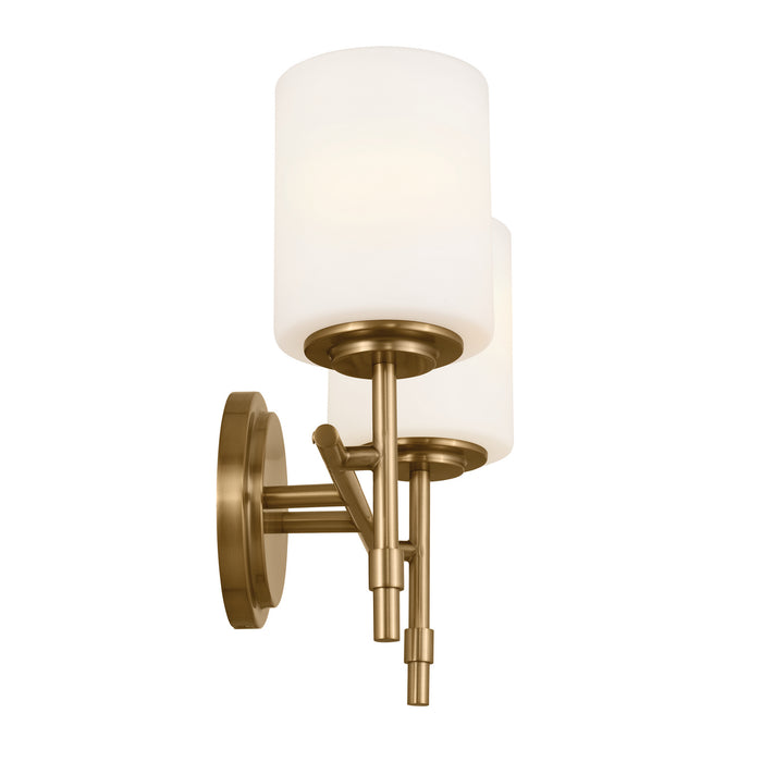 Kichler 55141BNB Two Light Bath, Brushed Natural Brass