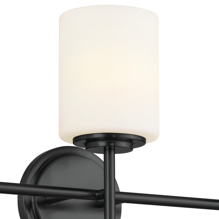 Kichler 55142BK Three Light Bath, Black