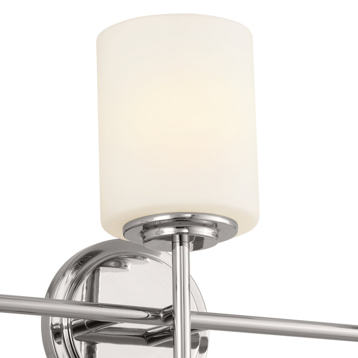 Kichler 55142PN Three Light Bath, Polished Nickel