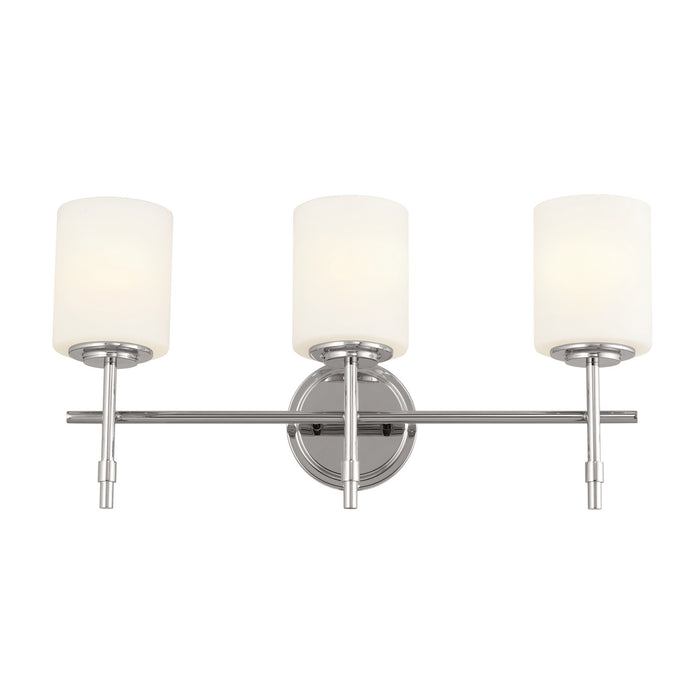 Kichler 55142PN Three Light Bath, Polished Nickel