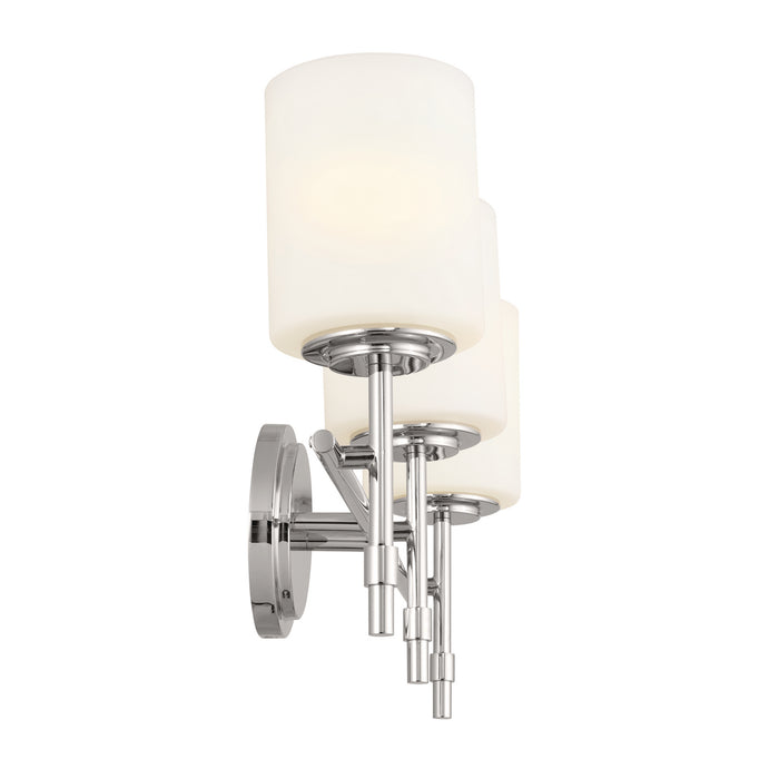 Kichler 55142PN Three Light Bath, Polished Nickel