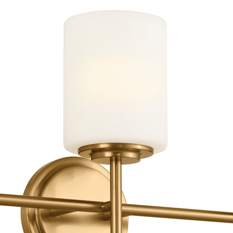 Kichler 55142BNB Three Light Bath, Brushed Natural Brass
