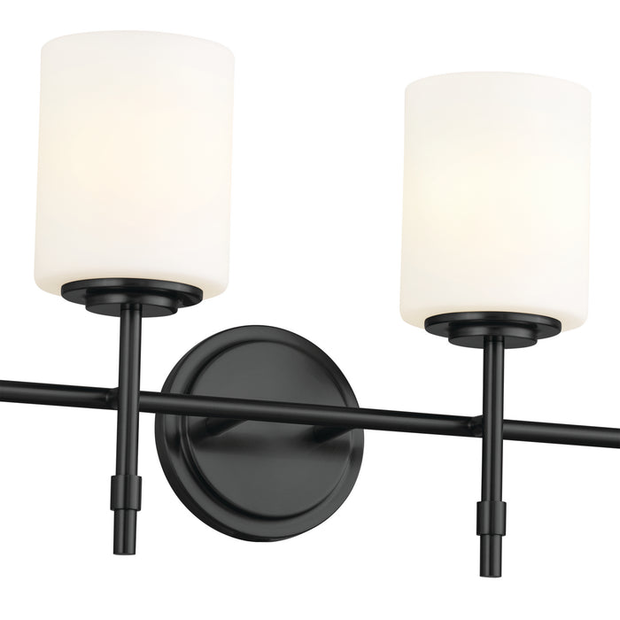 Kichler 55143BK Four Light Bath, Black