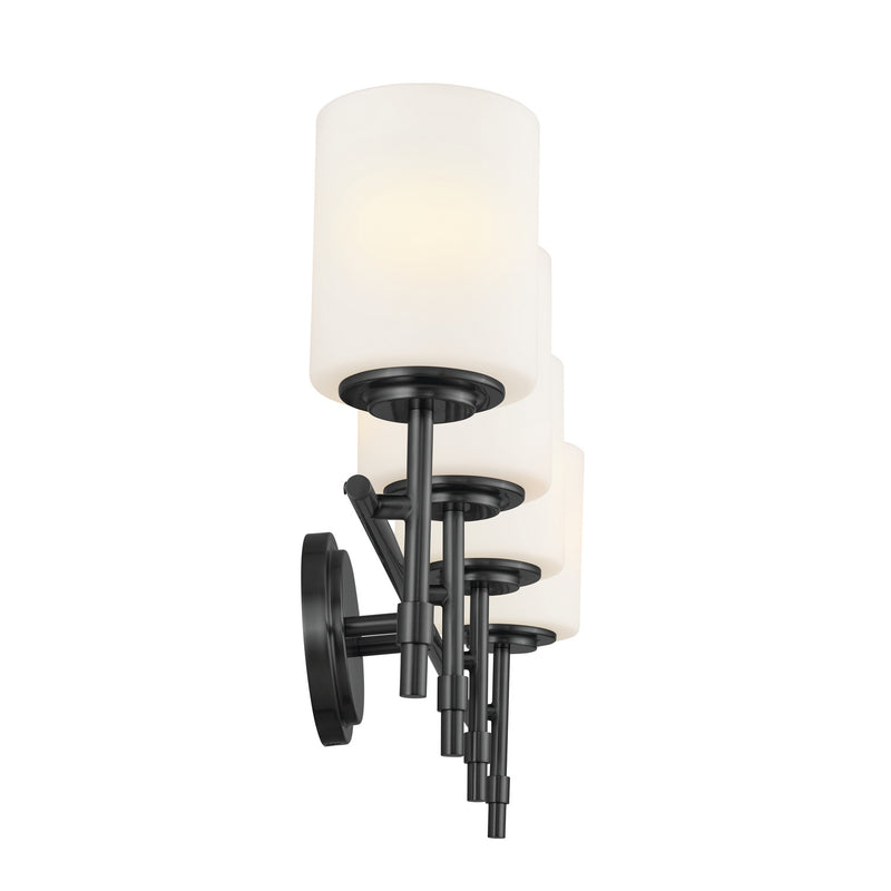 Kichler 55143BK Four Light Bath, Black