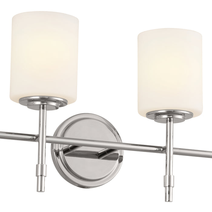 Kichler 55143PN Four Light Bath, Polished Nickel