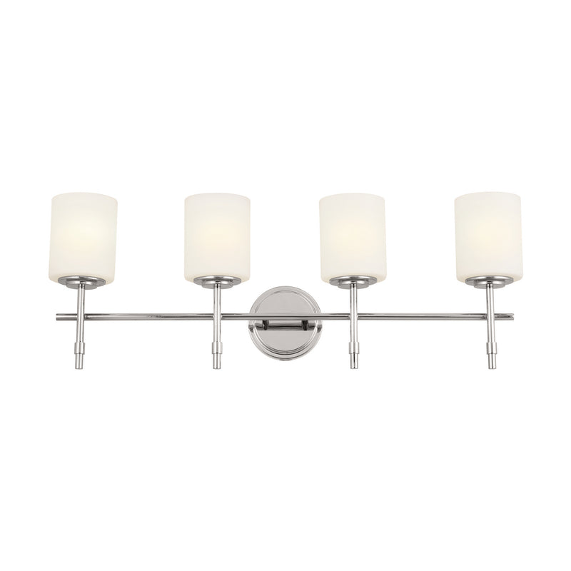 Kichler 55143PN Four Light Bath, Polished Nickel