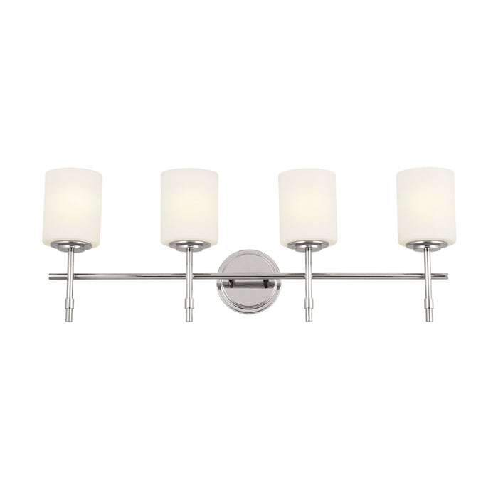 Kichler 55143PN Four Light Bath, Polished Nickel