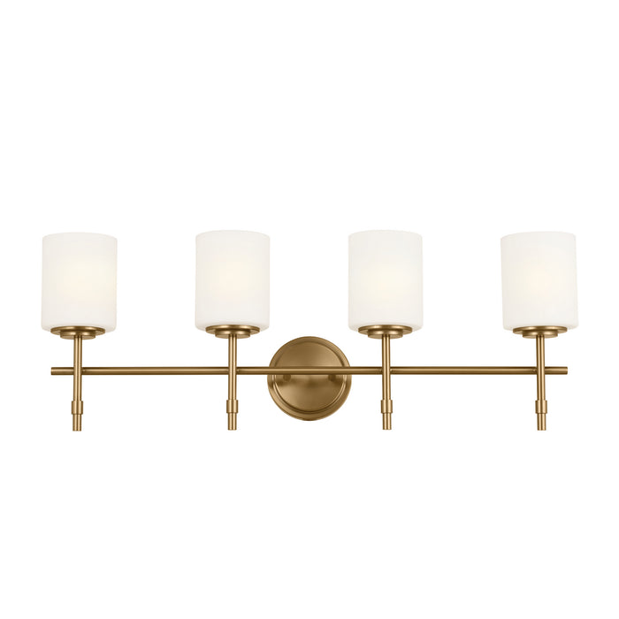 Kichler 55143BNB Four Light Bath, Brushed Natural Brass