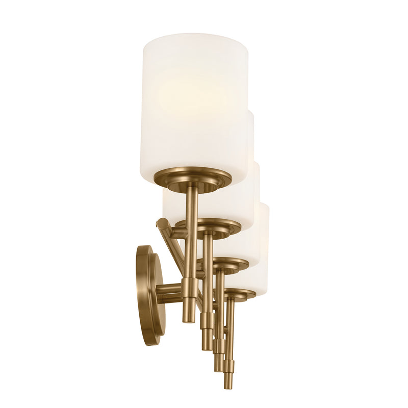 Kichler 55143BNB Four Light Bath, Brushed Natural Brass