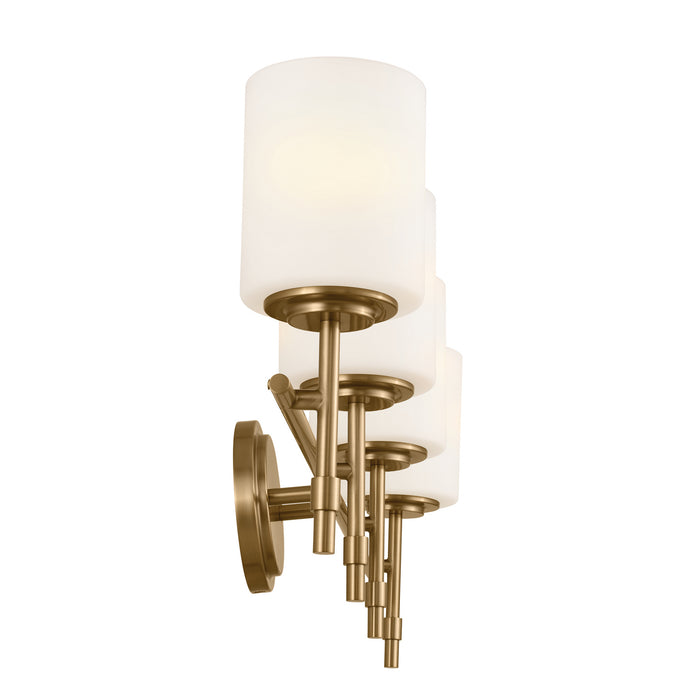Kichler 55143BNB Four Light Bath, Brushed Natural Brass