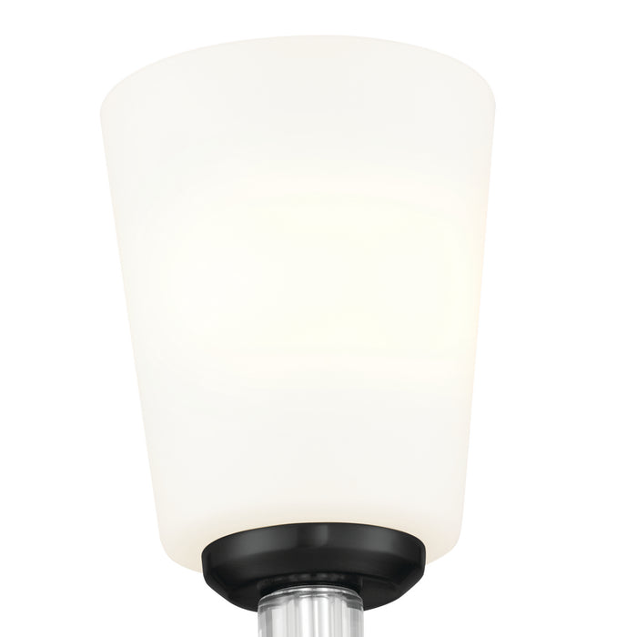 Kichler 55145BK One Light Wall Sconce, Black