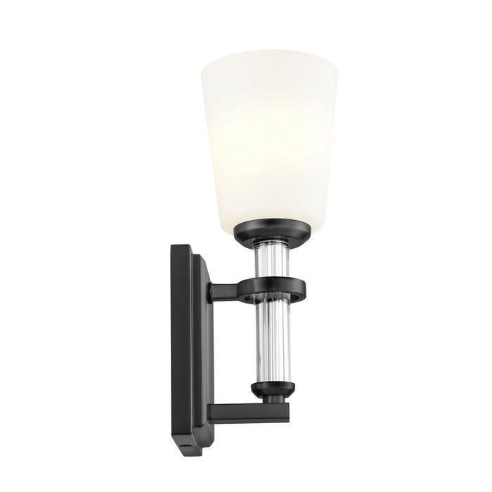 Kichler 55145BK One Light Wall Sconce, Black