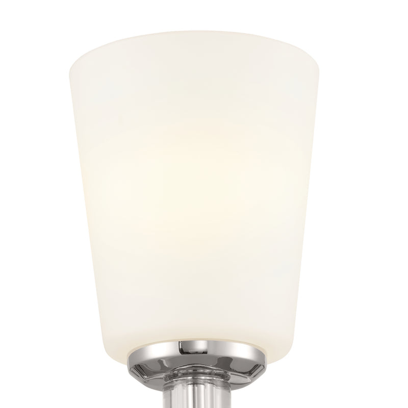 Kichler 55145PN One Light Wall Sconce, Polished Nickel