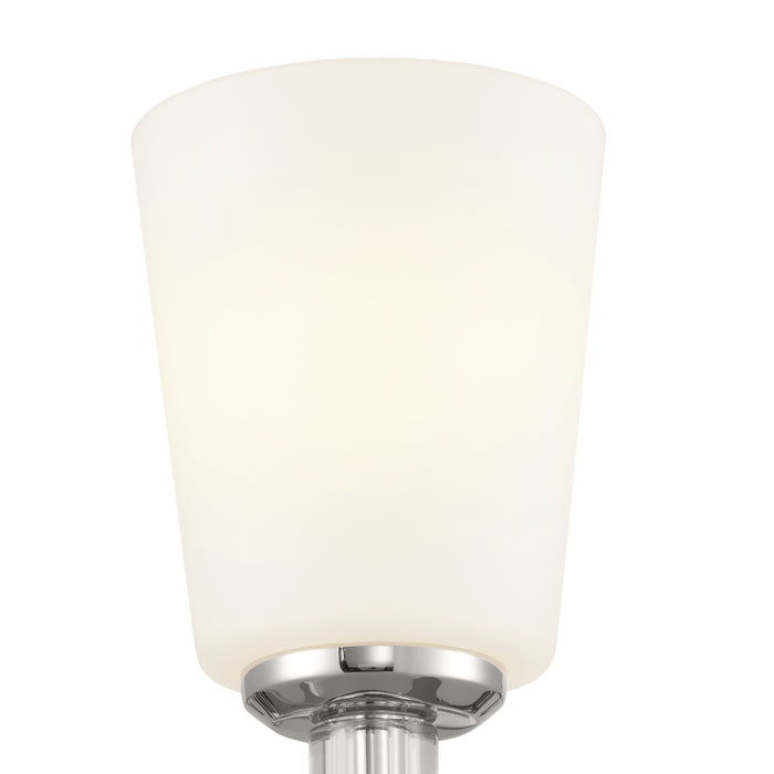 Kichler 55145PN One Light Wall Sconce, Polished Nickel