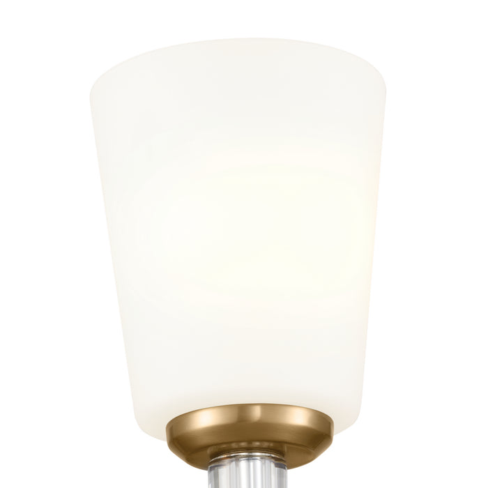 Kichler 55145BNB One Light Wall Sconce, Brushed Natural Brass