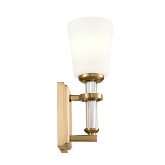 Kichler 55145BNB One Light Wall Sconce, Brushed Natural Brass