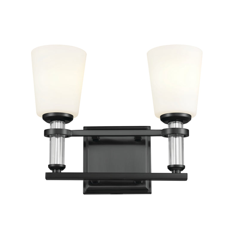 Kichler 55146BK Two Light Bath, Black