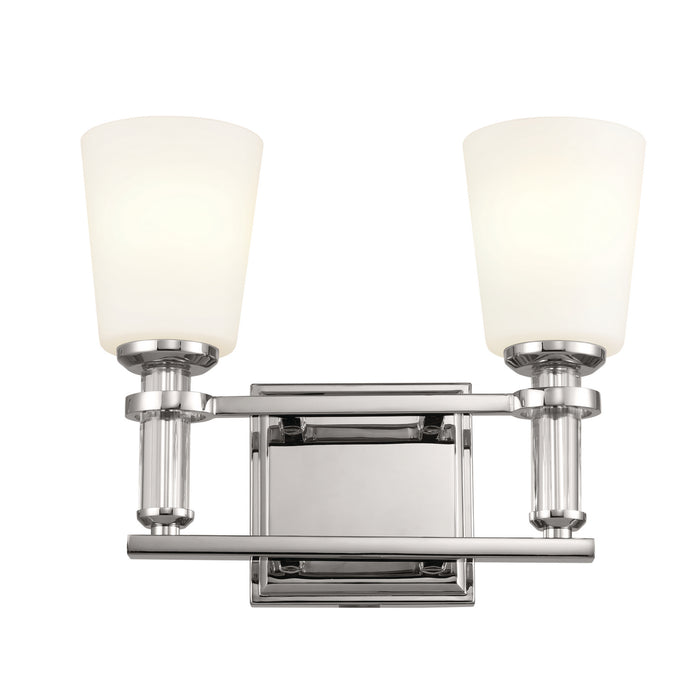 Kichler 55146PN Two Light Bath, Polished Nickel