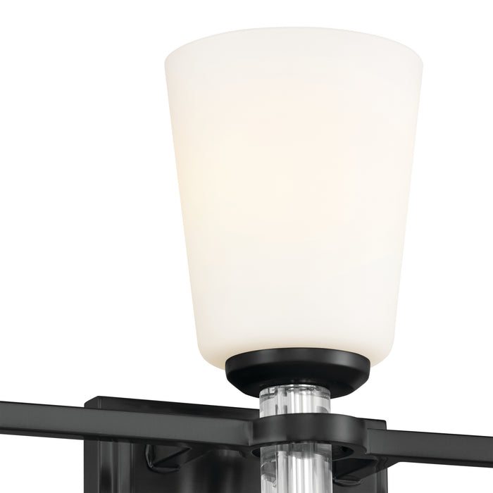 Kichler 55147BK Three Light Bath, Black