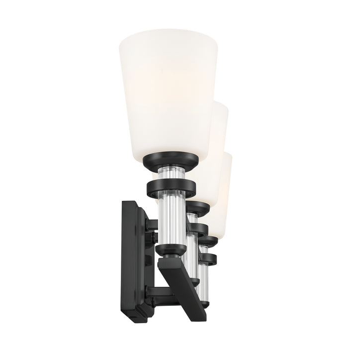 Kichler 55147BK Three Light Bath, Black