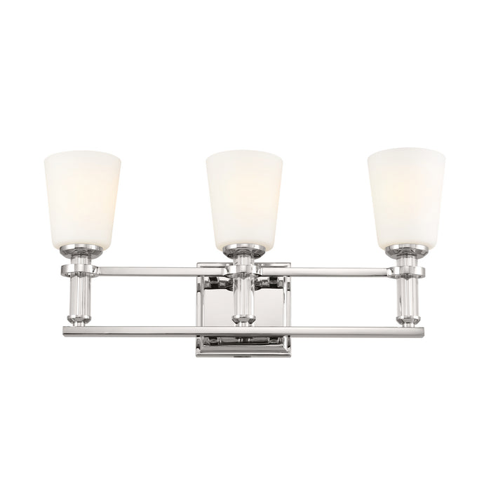 Kichler 55147PN Three Light Bath, Polished Nickel