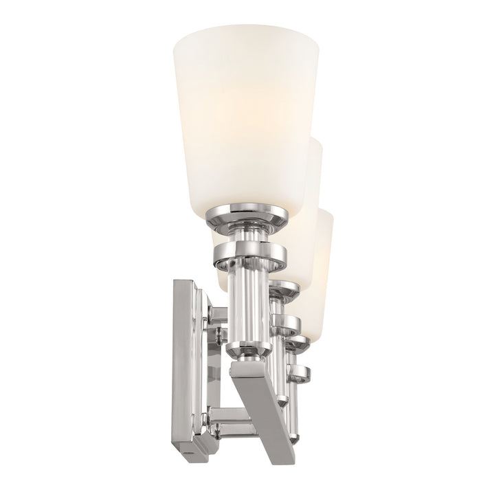 Kichler 55147PN Three Light Bath, Polished Nickel