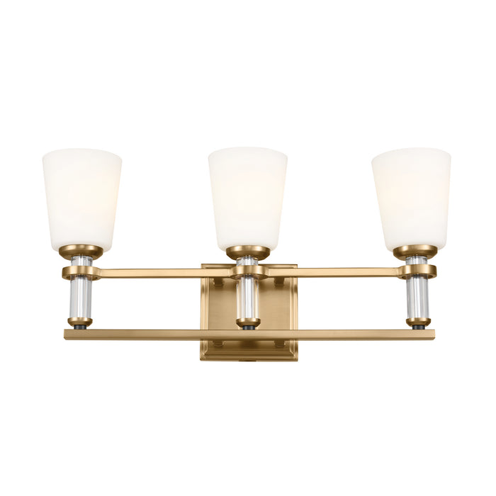 Kichler 55147BNB Three Light Bath, Brushed Natural Brass