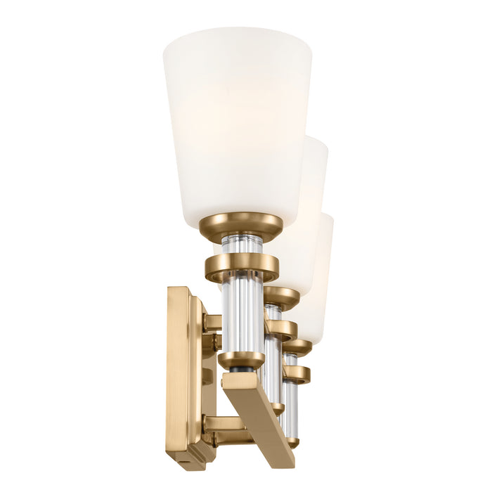 Kichler 55147BNB Three Light Bath, Brushed Natural Brass