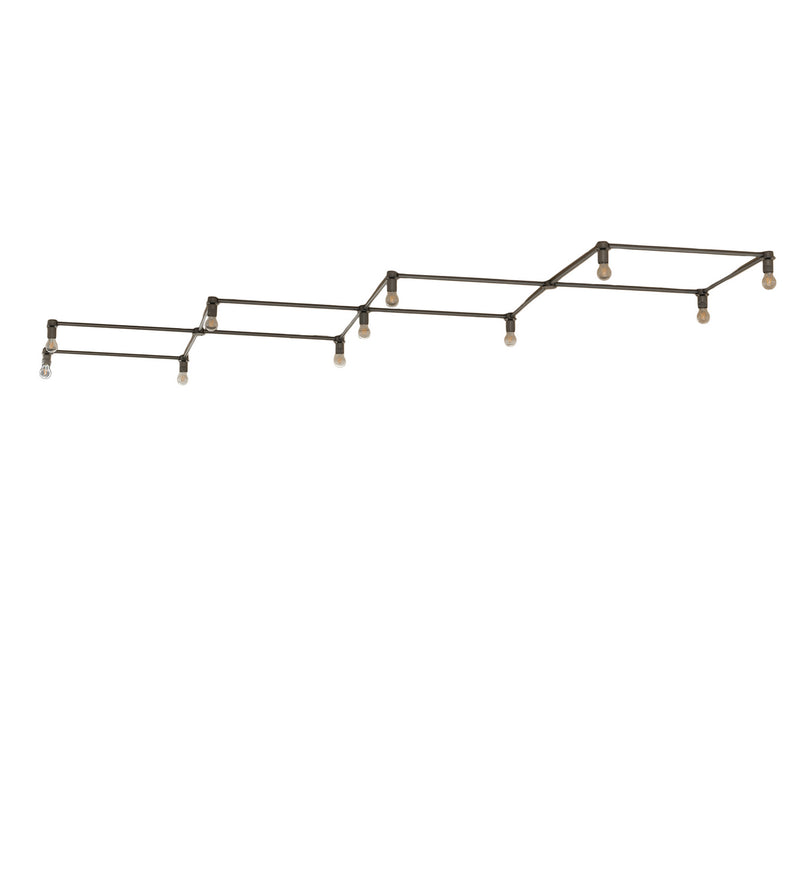 Meyda Tiffany 233710 LED Flushmount, Satin Titanium Gold