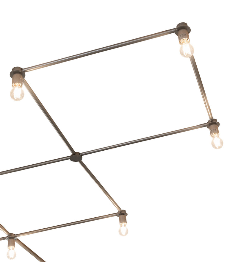 Meyda Tiffany 233710 LED Flushmount, Satin Titanium Gold