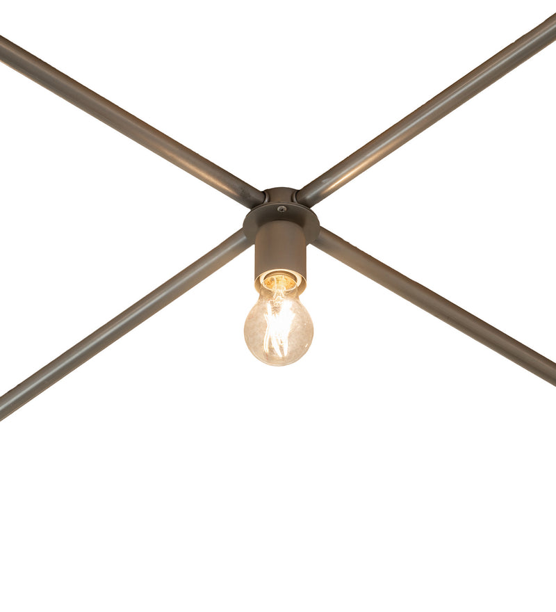 Meyda Tiffany 233710 LED Flushmount, Satin Titanium Gold