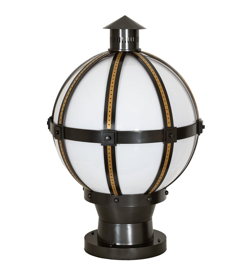 Meyda Tiffany 246532 One Light Pier Mount, Oil Rubbed Bronze & Goldtastic