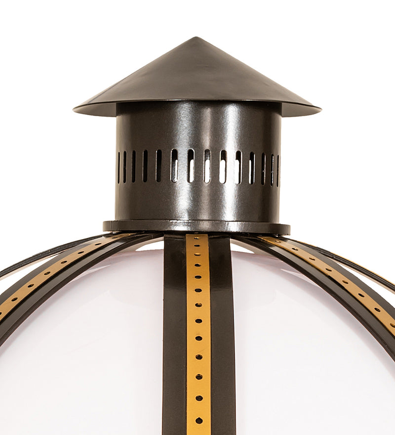Meyda Tiffany 246532 One Light Pier Mount, Oil Rubbed Bronze & Goldtastic