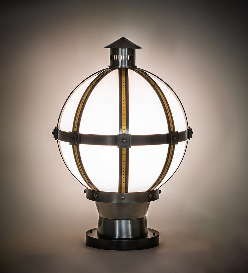 Meyda Tiffany 246532 One Light Pier Mount, Oil Rubbed Bronze & Goldtastic