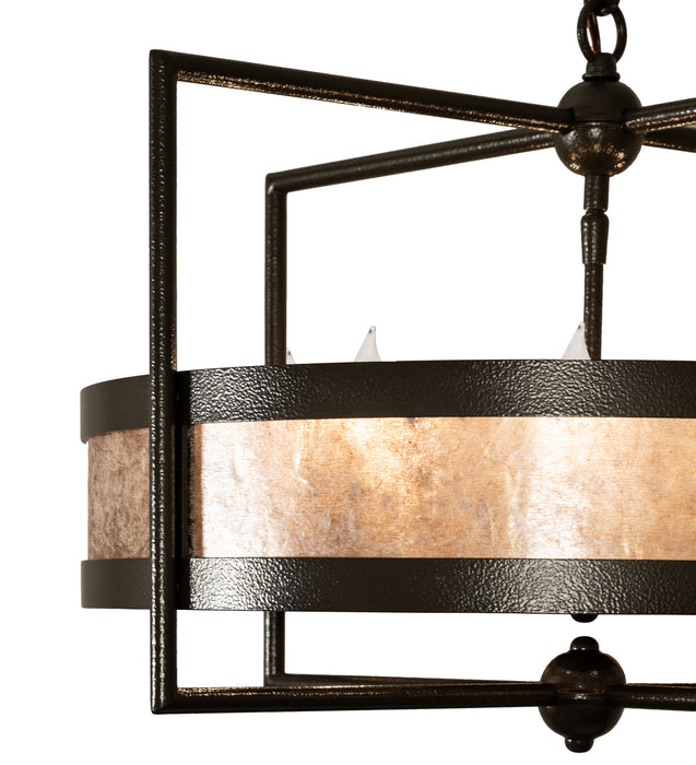 Meyda Tiffany 247648 Eight Light Chandelier, Timeless Bronze Vein