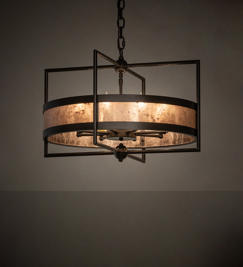 Meyda Tiffany 247648 Eight Light Chandelier, Timeless Bronze Vein