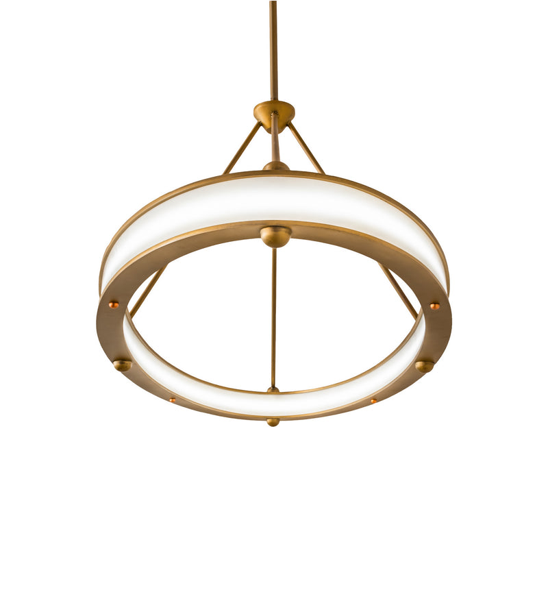 Meyda Tiffany 250621 LED Pendant, Gold Matte