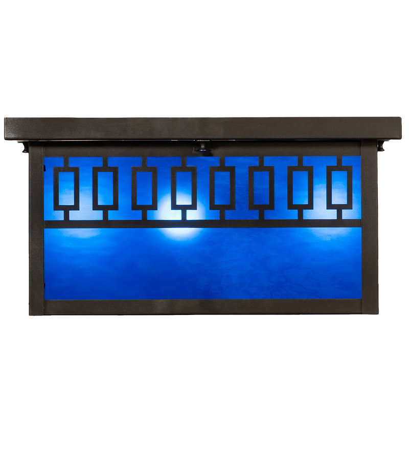 Meyda Tiffany 251052 Five Light Flushmount, Craftsman Brown
