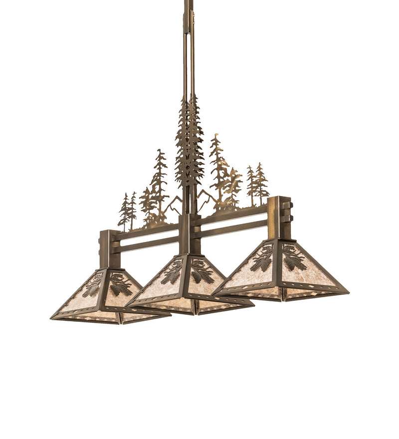 Meyda Tiffany 251561 Three Light Island Pendant, Antique Copper