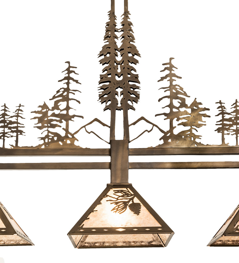 Meyda Tiffany 251561 Three Light Island Pendant, Antique Copper