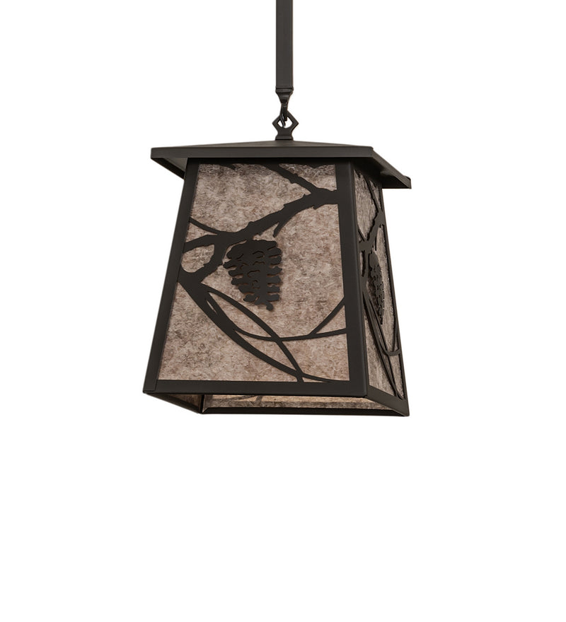 Meyda Tiffany 252361 One Light Pendant, Wrought Iron