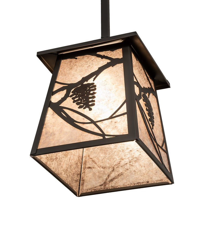 Meyda Tiffany 252361 One Light Pendant, Wrought Iron
