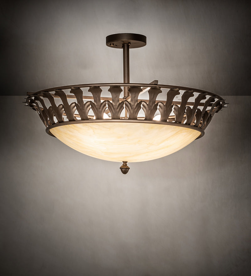 Meyda Tiffany 252764 Four Light Semi-Flushmount, Tyler Bronze