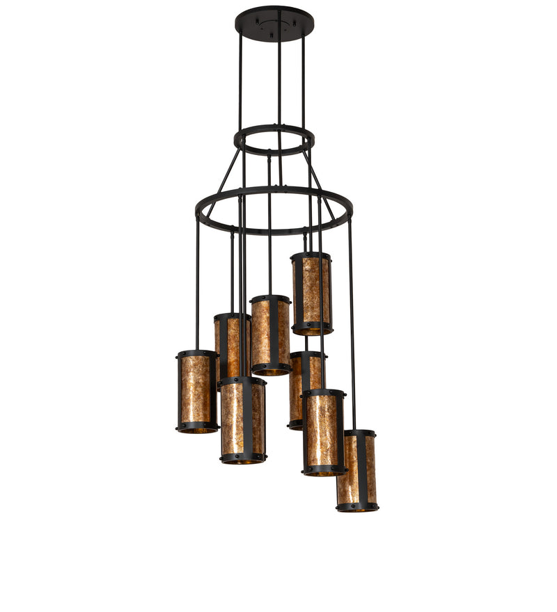 Meyda Tiffany 252907 Nine Light Chandelier, Blackwash