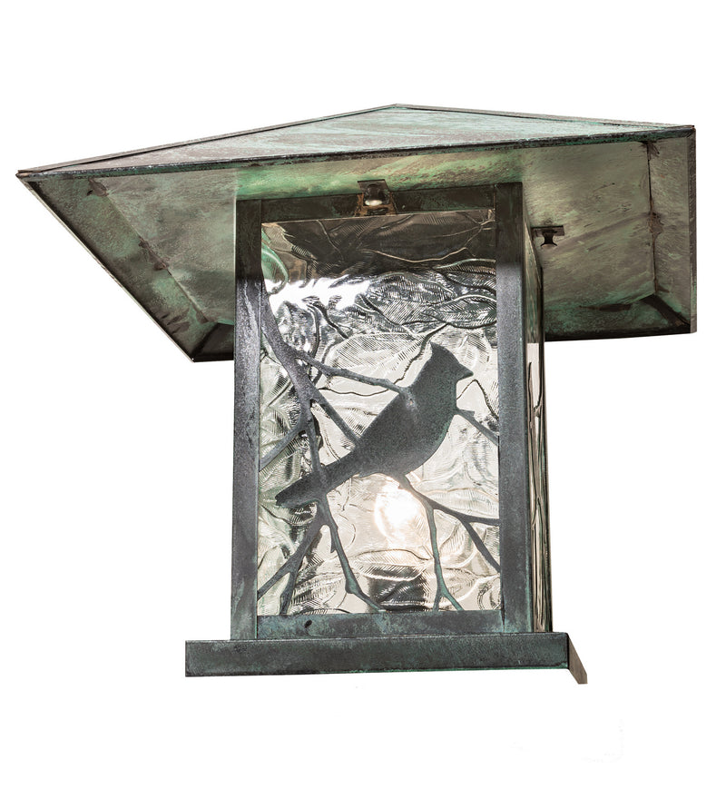 Meyda Tiffany 253160 One Light Pier Mount, Verdigris
